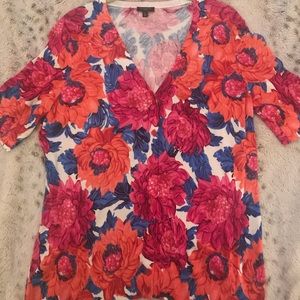 Talbots Floral Cardigan